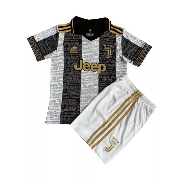 Camiseta Juventus Especial Niño 2021 2022 Gris Blanco